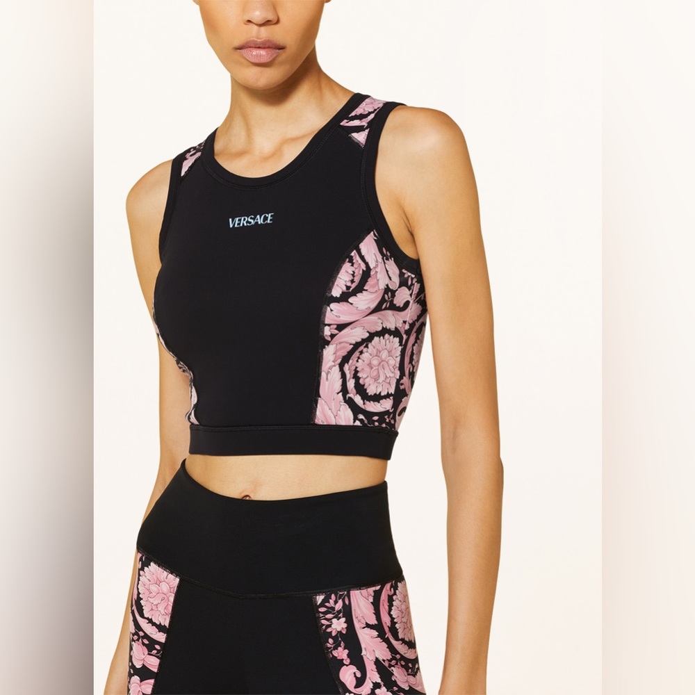 VERSACE Cropped Crewneck